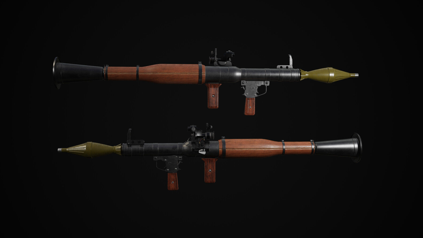 PBR Weapons pack Low-poly 3D model_3