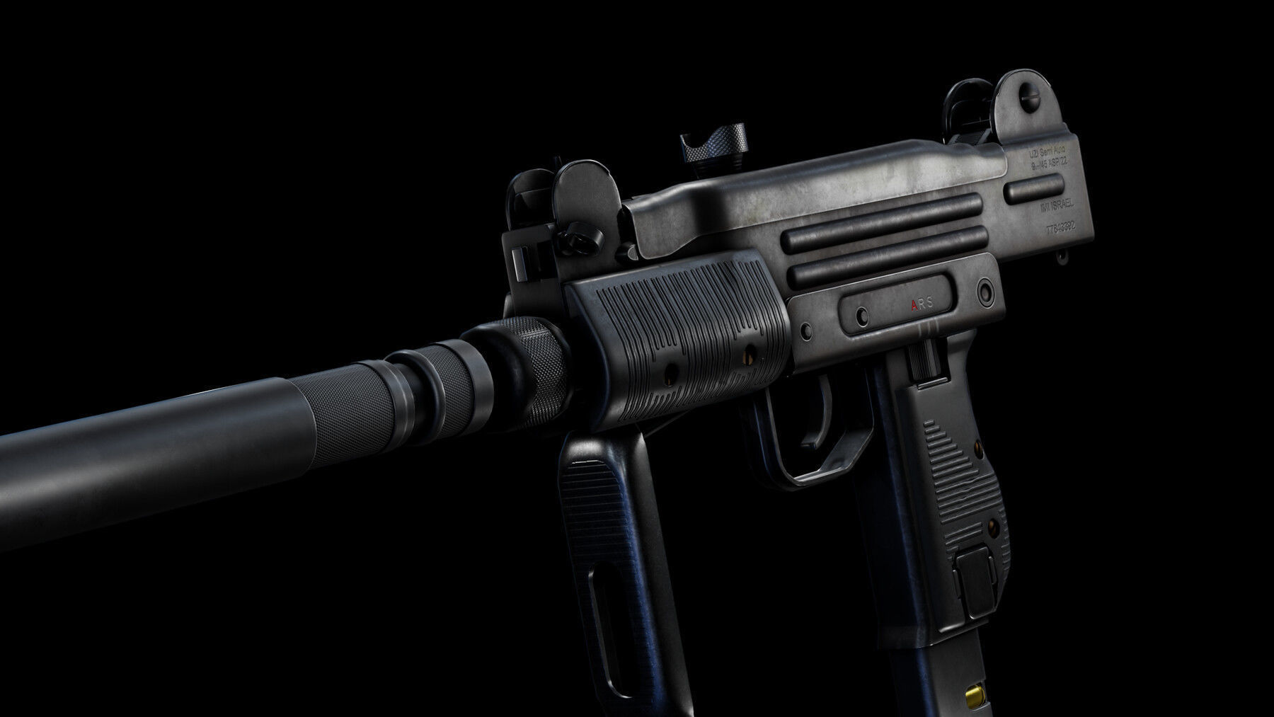 PBR Weapons pack Low-poly 3D model_4