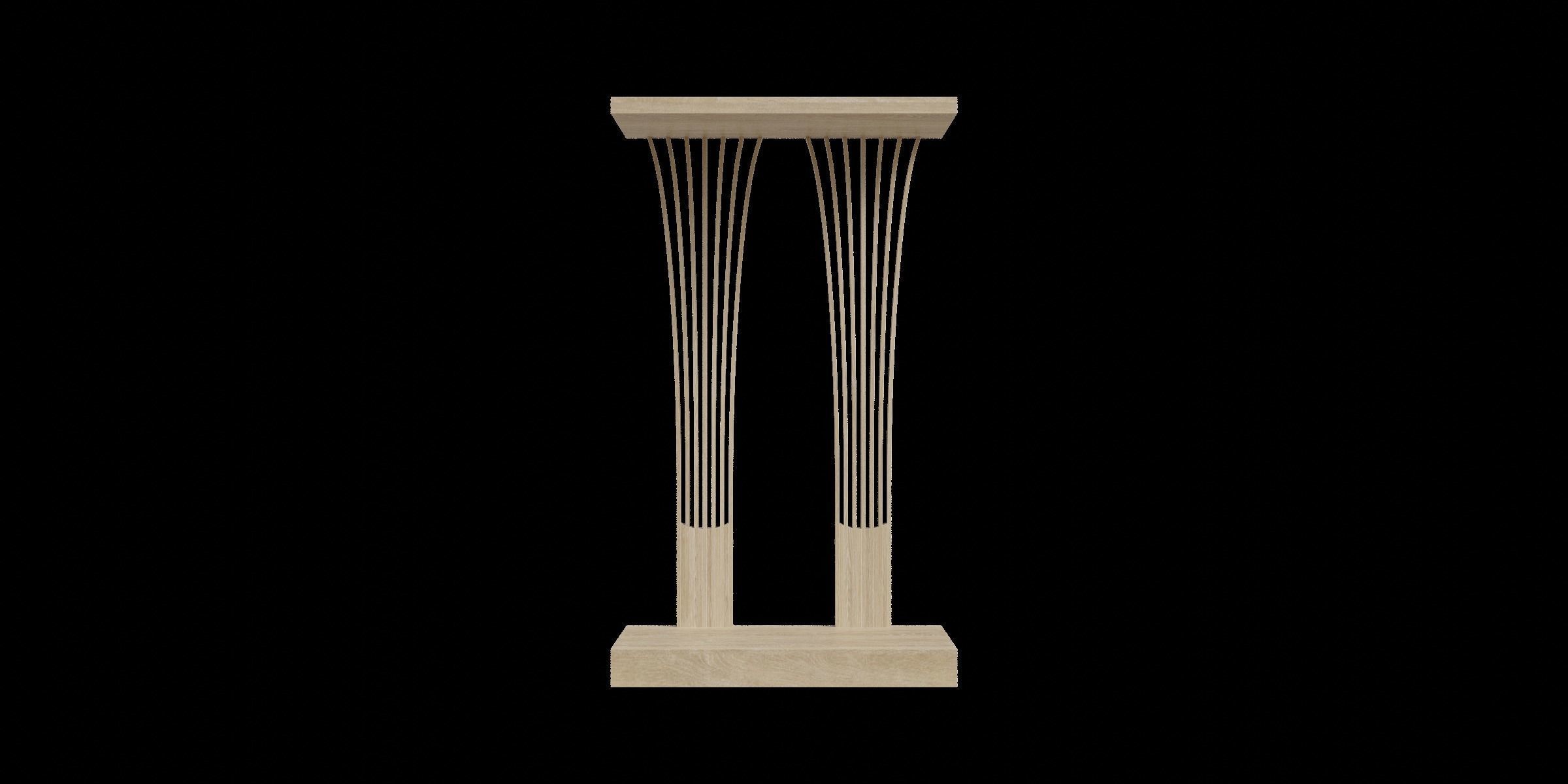 Fan C Table 3D model_4