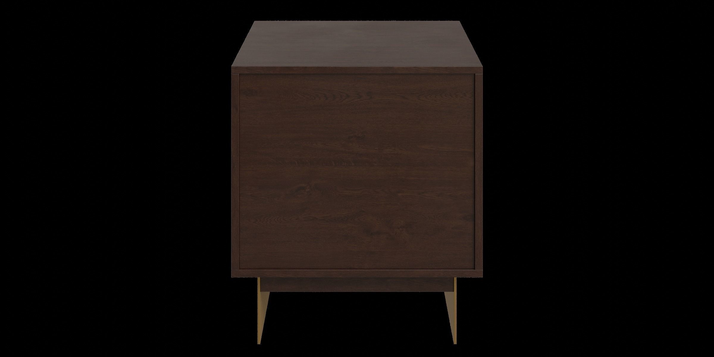 Mango Wood Bedside Table Low-poly 3D model_10