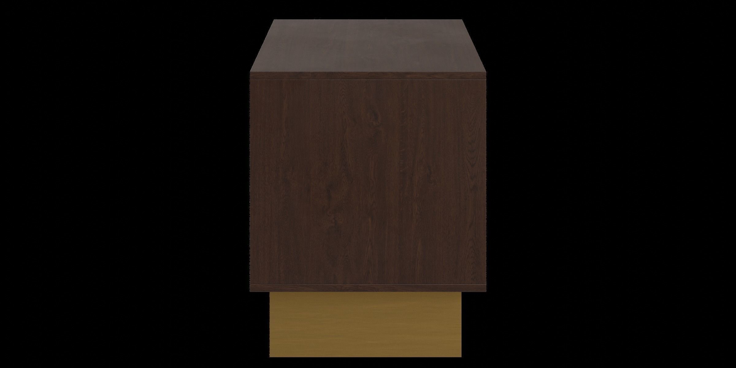 Mango Wood Bedside Table Low-poly 3D model_9