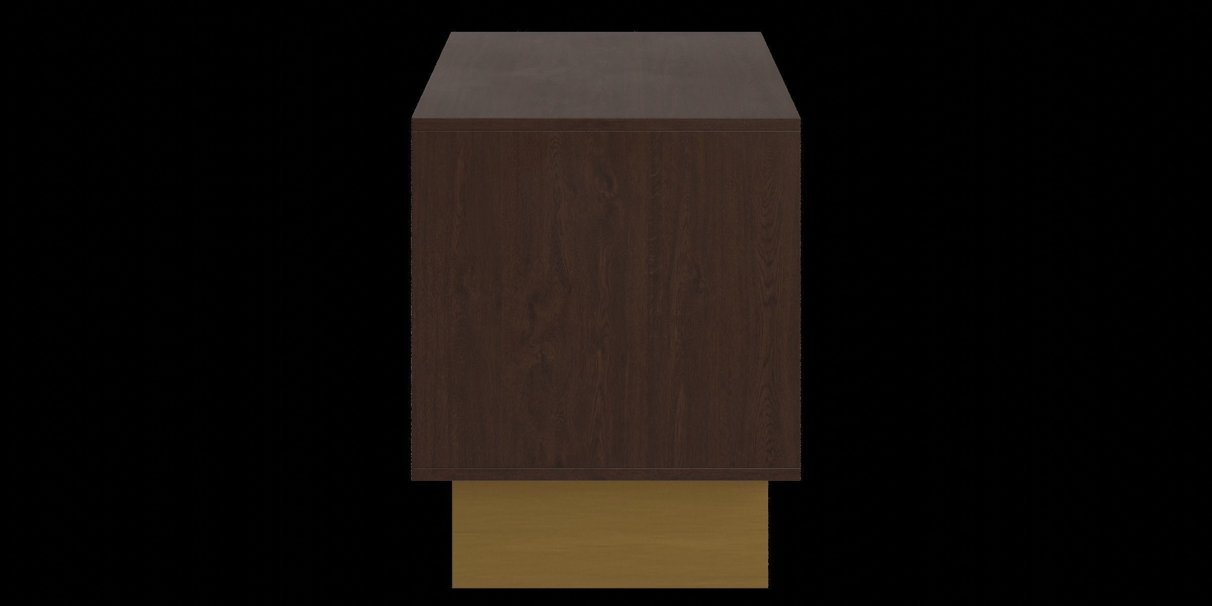 Mango Wood Bedside Table Low-poly 3D model_11