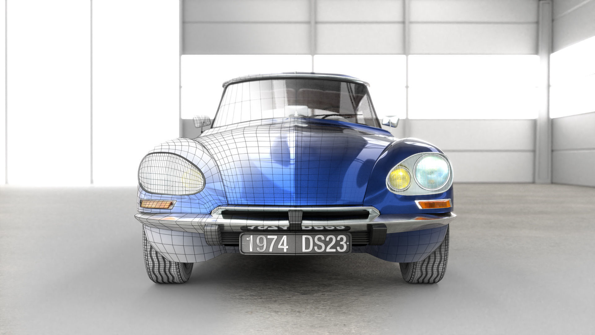 Citroen DS 23 - 1974 - old and restored version 3D model_6