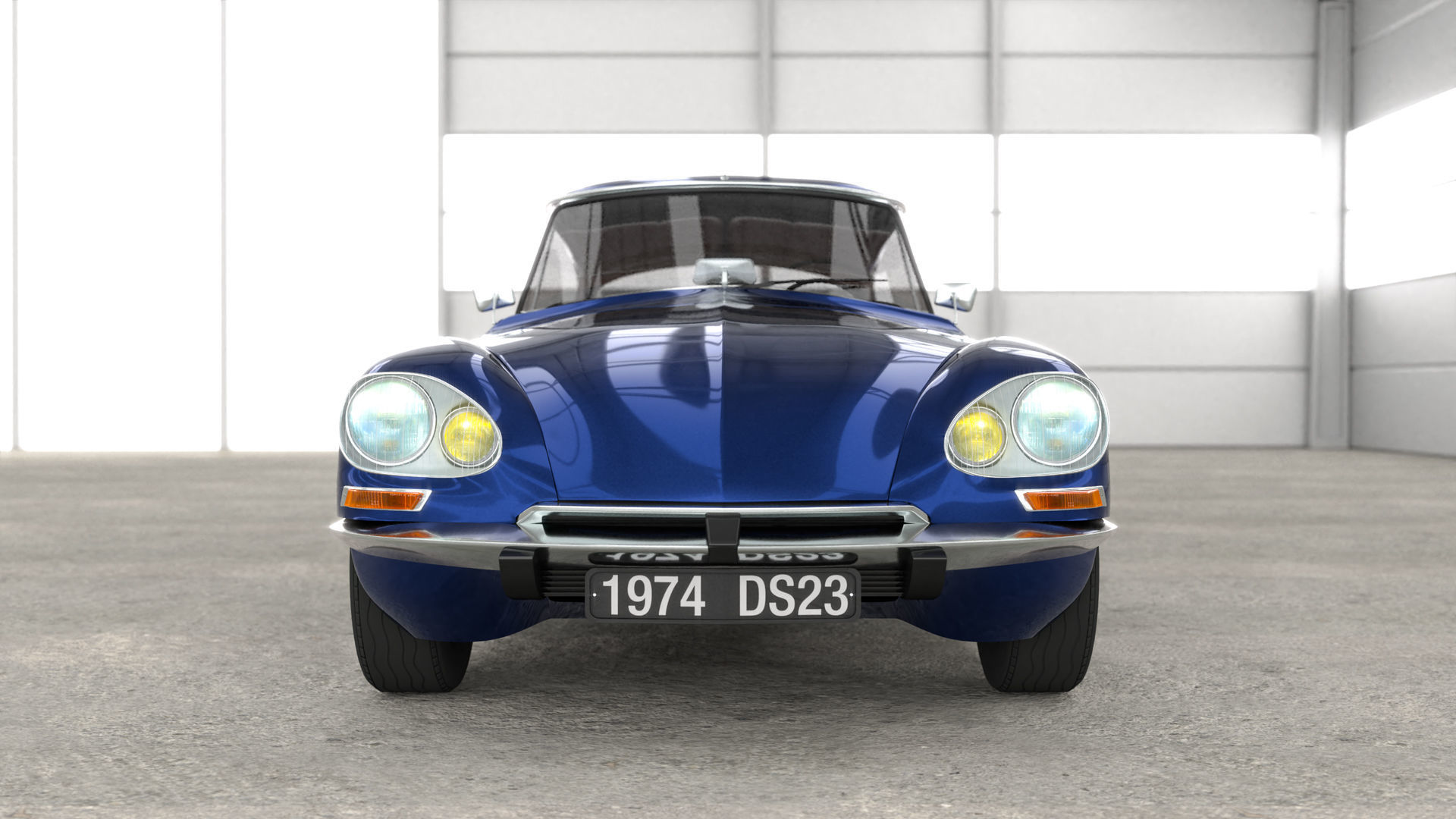 Citroen DS 23 - 1974 - old and restored version 3D model_5