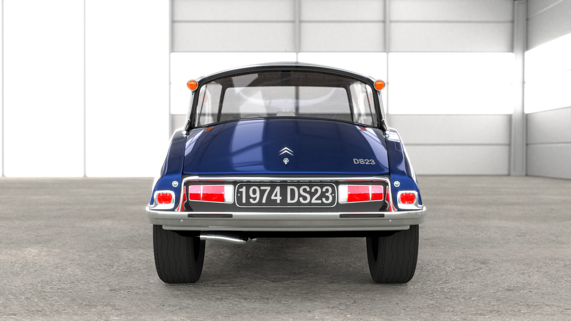Citroen DS 23 - 1974 - old and restored version 3D model_7