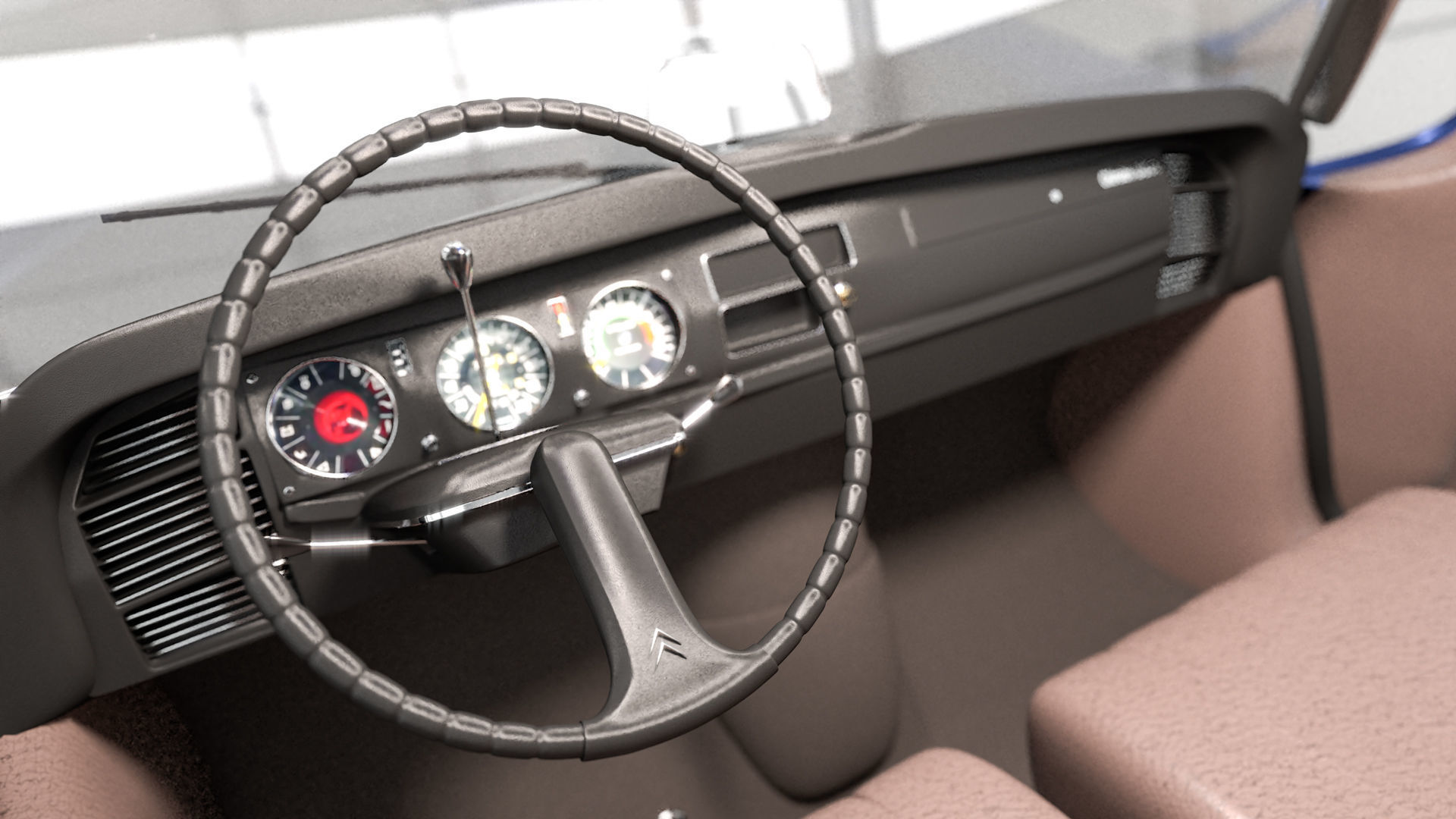 Citroen DS 23 - 1974 - old and restored version 3D model_3