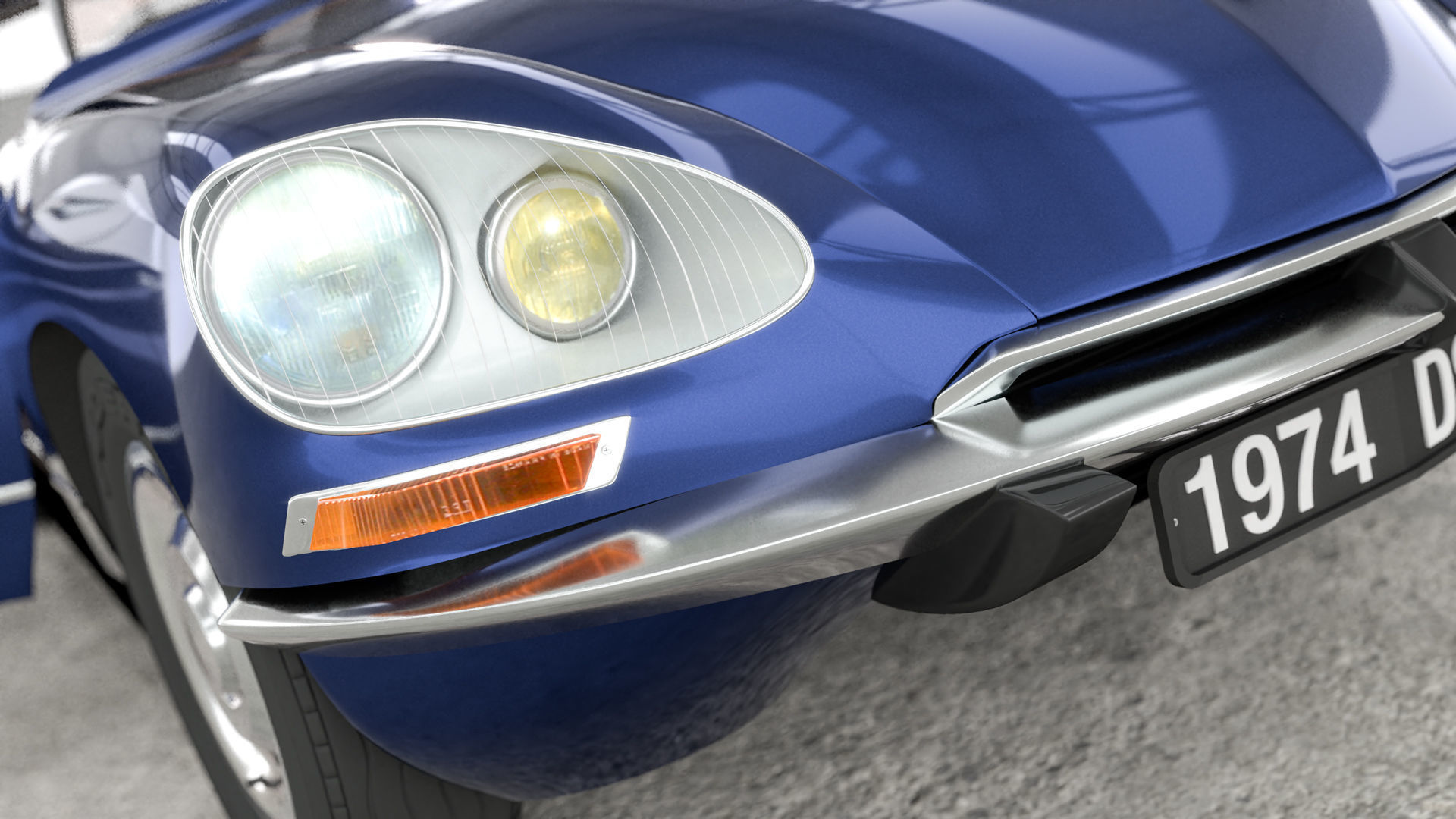 Citroen DS 23 - 1974 - old and restored version 3D model_2