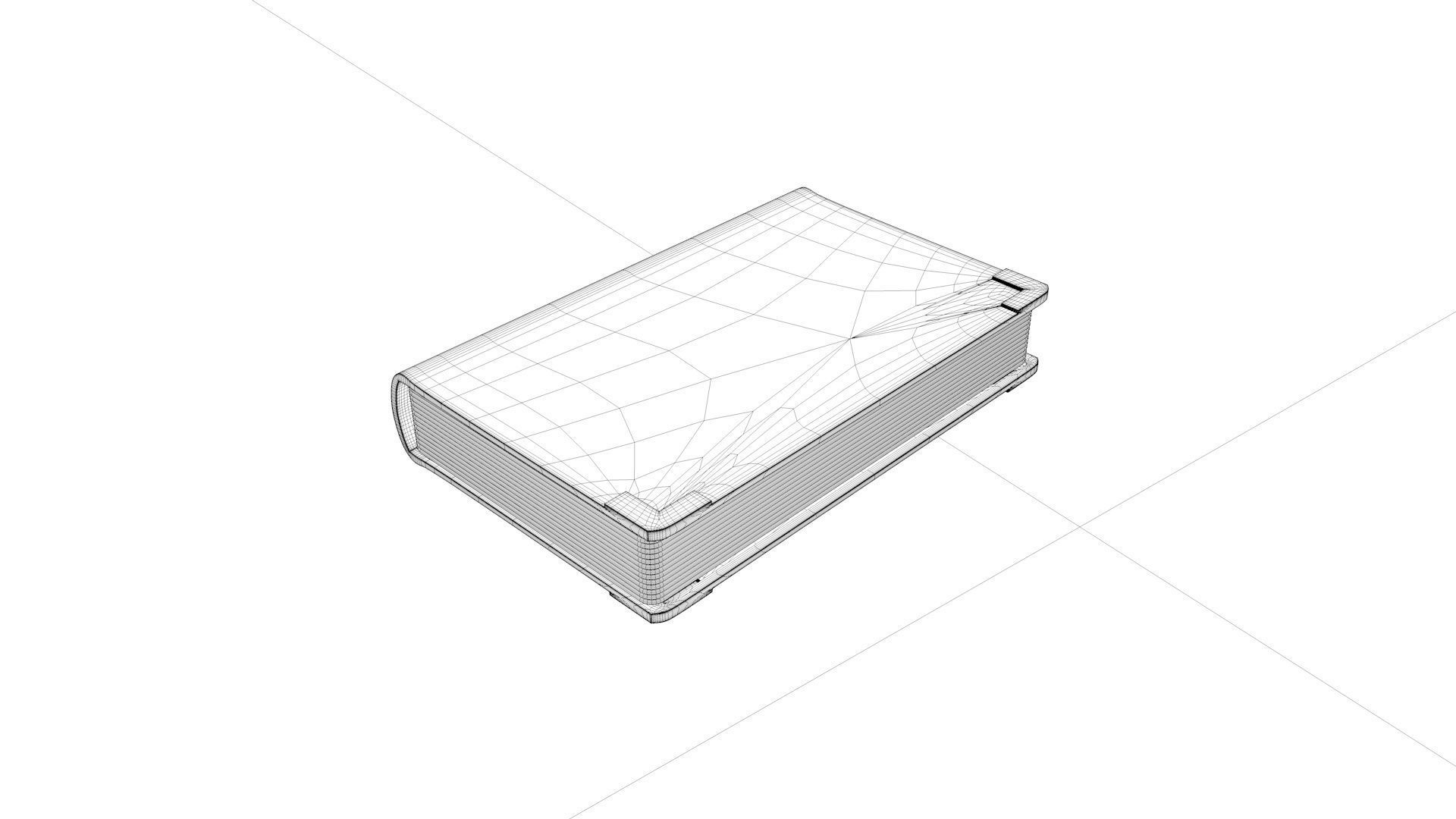 cartoon book 3D model_2