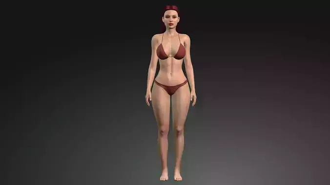 Pink Hair Realistic Girl