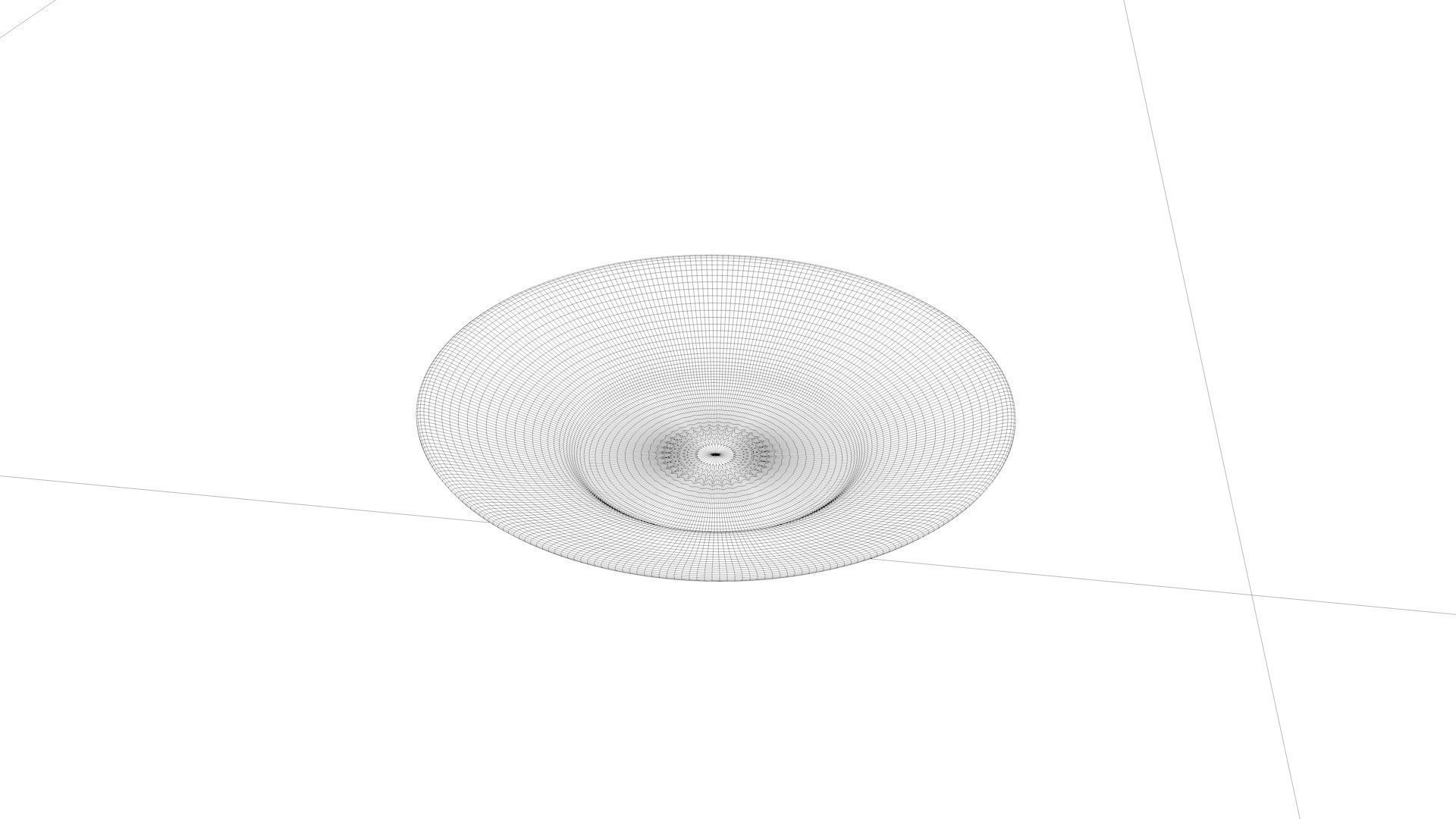 cartoon plate 3D model_1