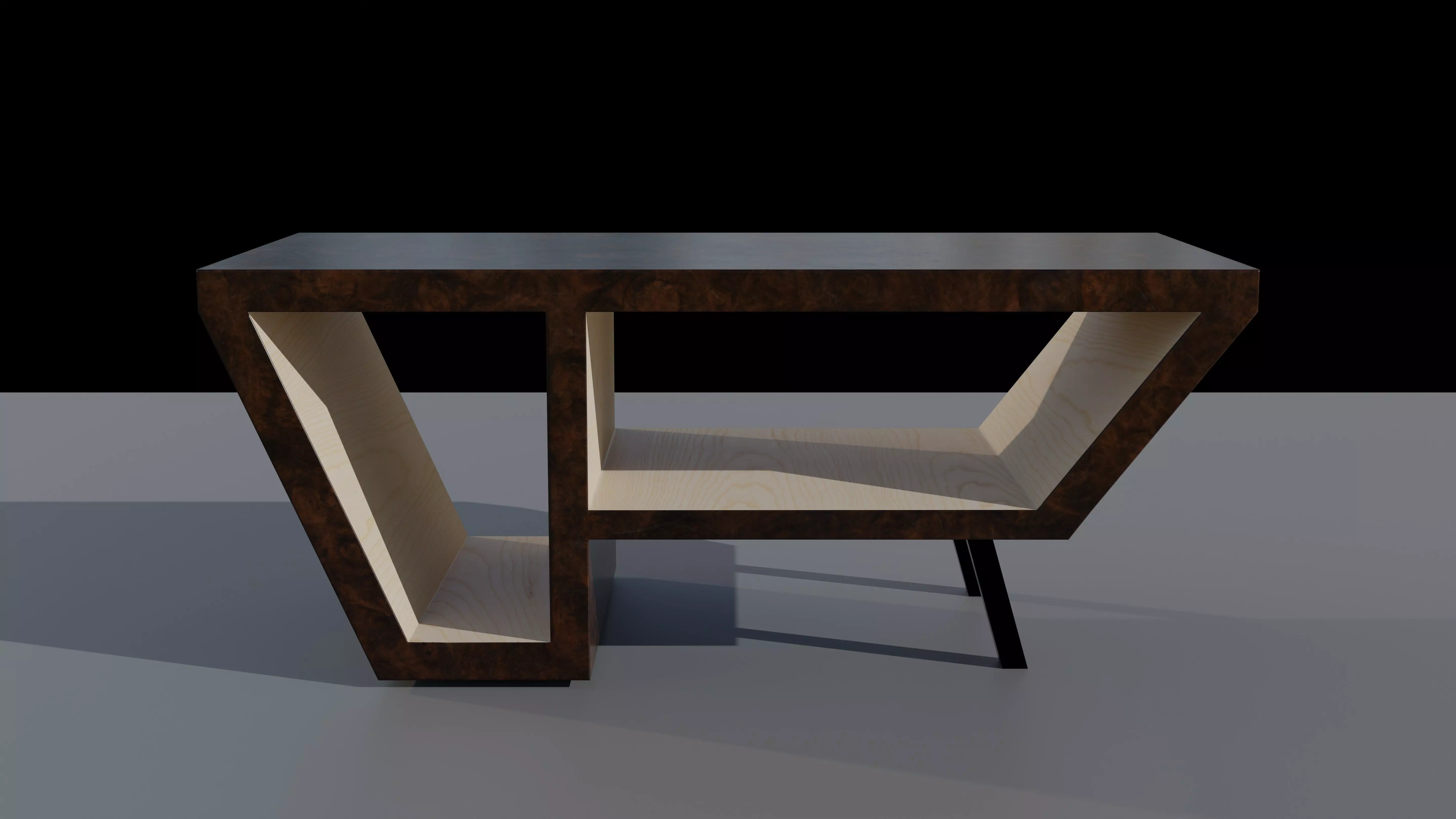 Table Low-poly 3D model_0