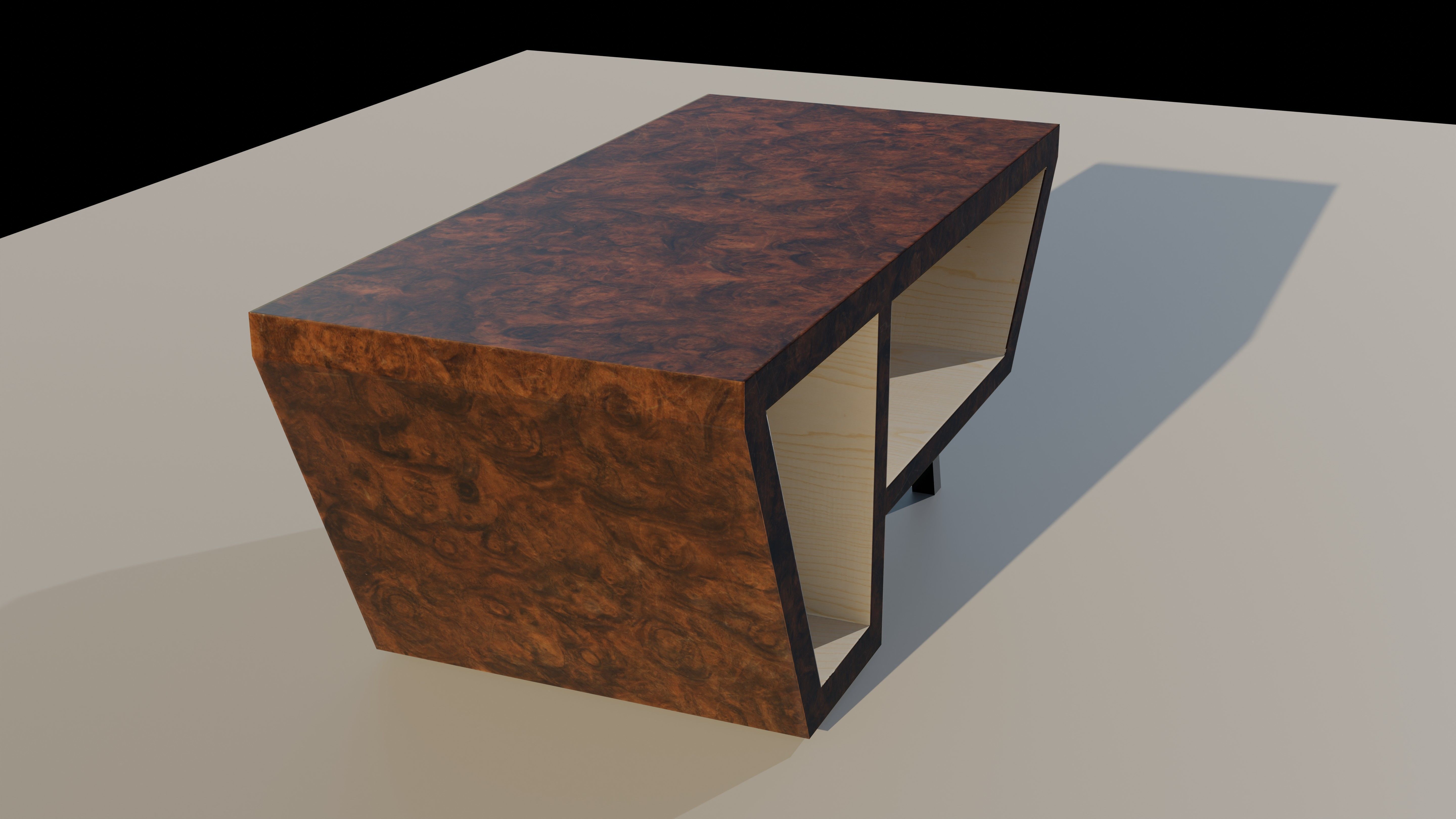 Table Low-poly 3D model_2