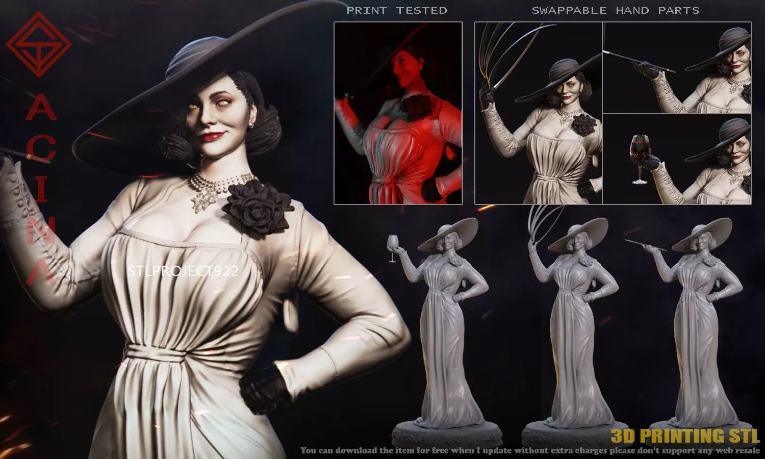 Big Lady 3D print model_0