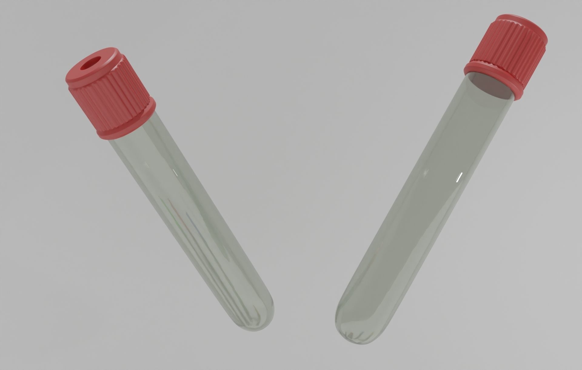 Blood Tubes Laboratory Chemistry Science 3D model_2