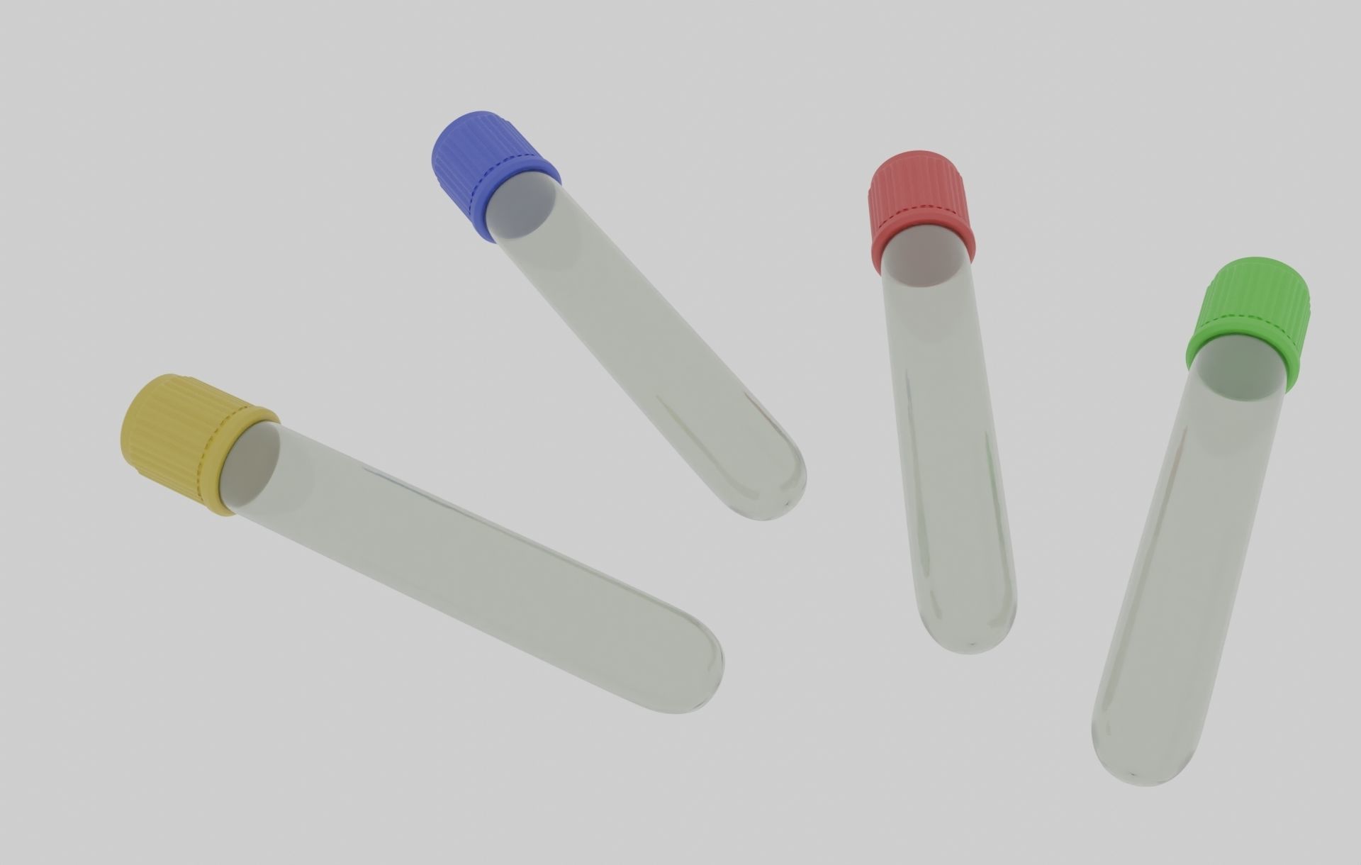Blood Tubes Laboratory Chemistry Science 3D model_8