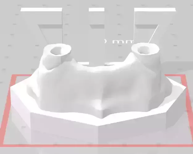 Segmented Canine Decaputation with Root Canal by EDM DENTAL 3D print model