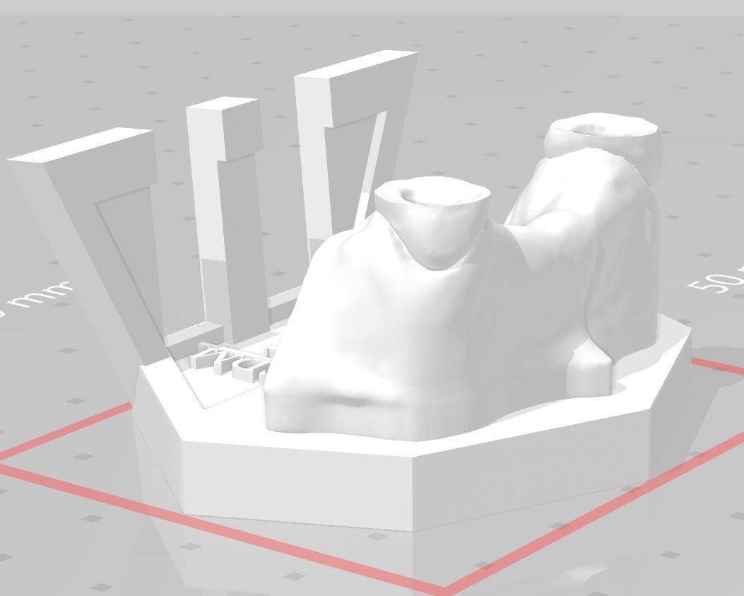 Segmented Canine Decaputation with Root Canal by EDM DENTAL 3D print model_4