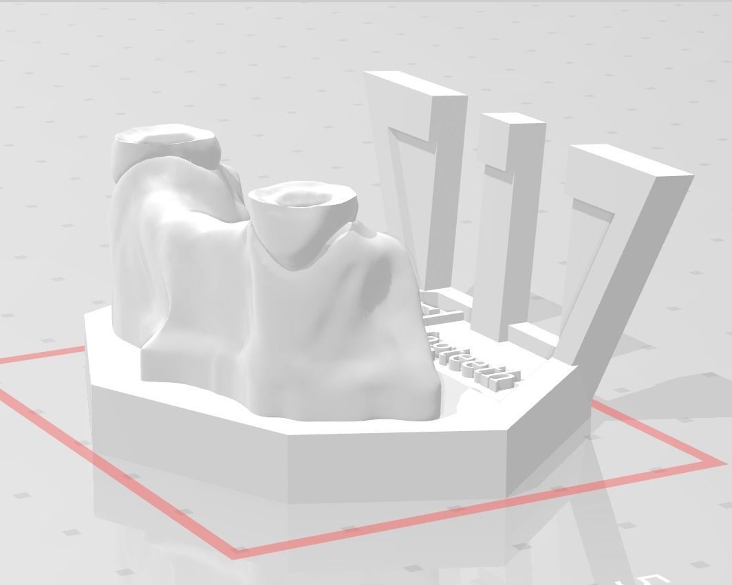 Segmented Canine Decaputation with Root Canal by EDM DENTAL 3D print model_6