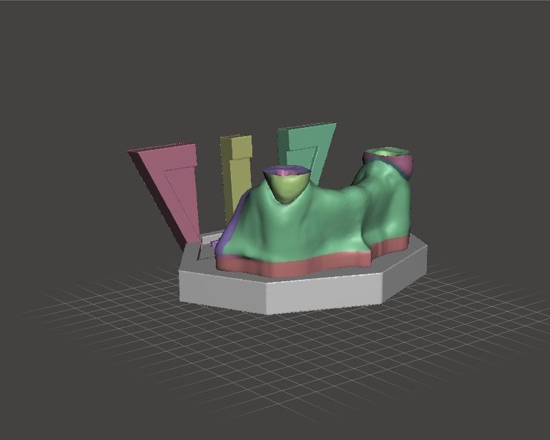 Segmented Canine Decaputation with Root Canal by EDM DENTAL 3D print model_5