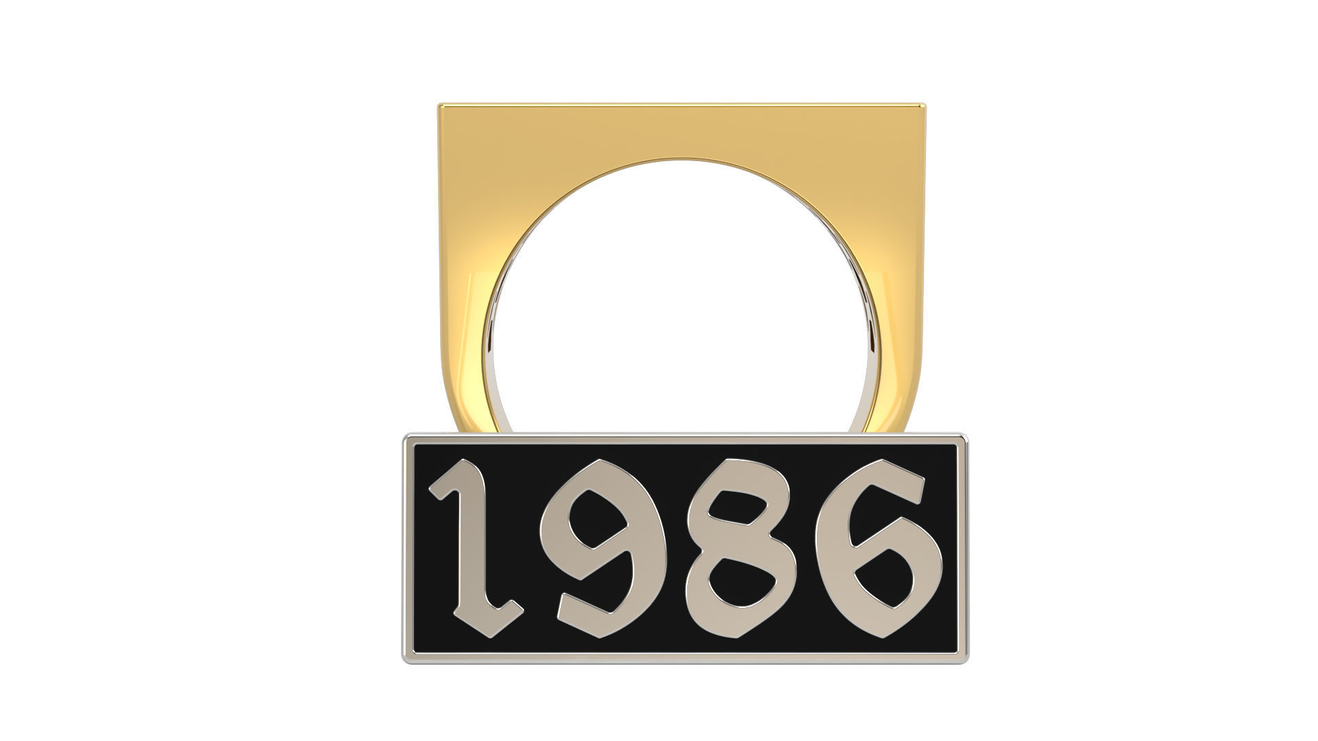 1980 - 1989 Ring Set with and without gallery Size 5 - 9 US 3D Model Collection_8