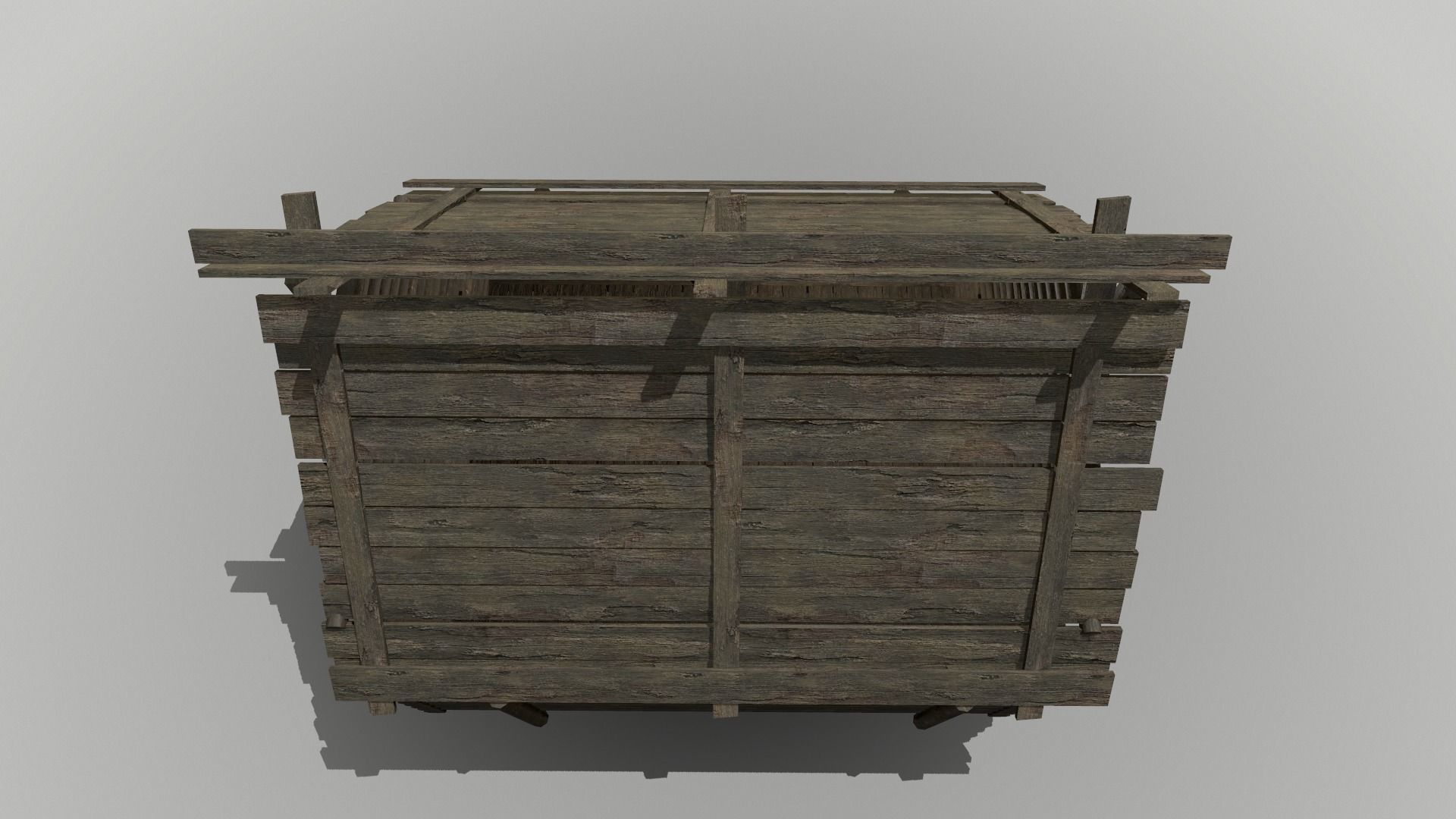 Log Cottage Free low-poly 3D model_5