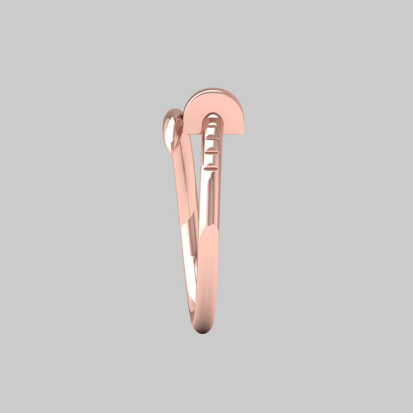 Wedding Ring 3D print model_9
