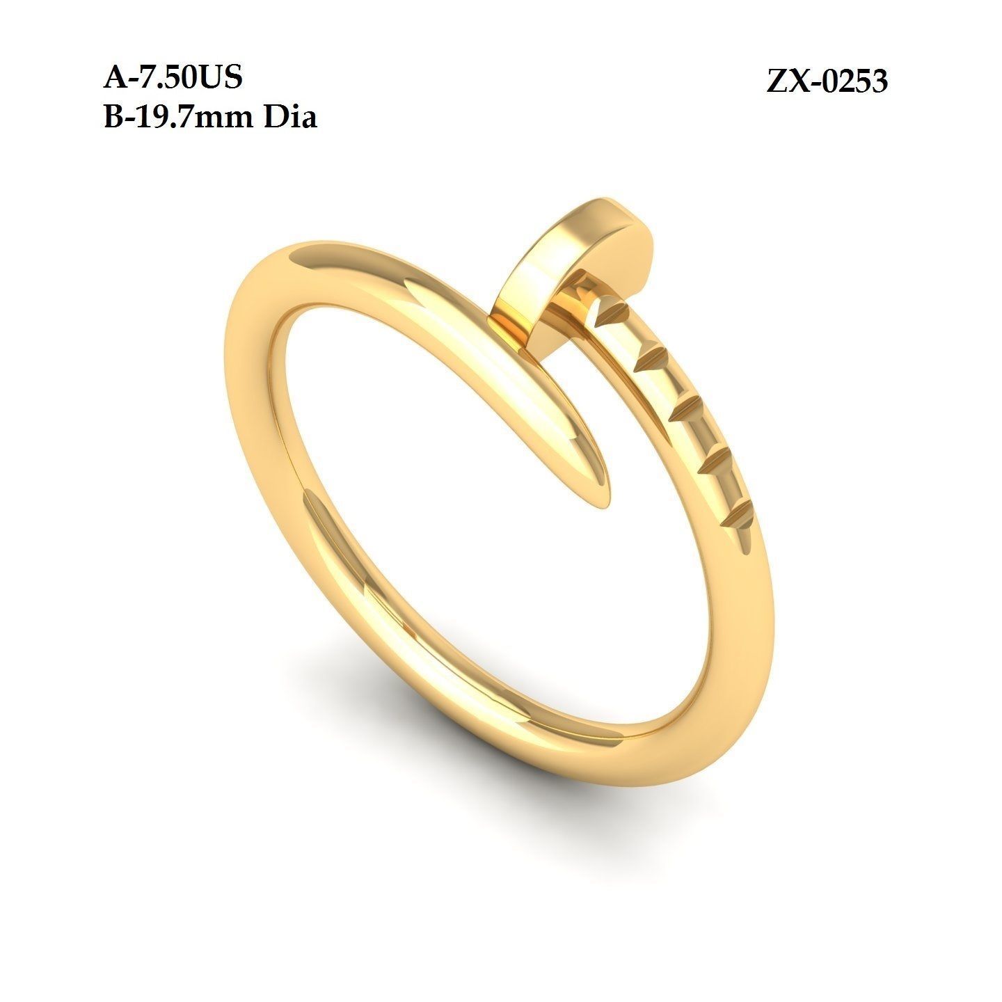 Wedding Ring 3D print model_1