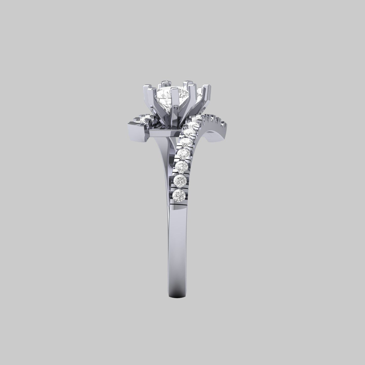 Wedding Ring  3D print model_9