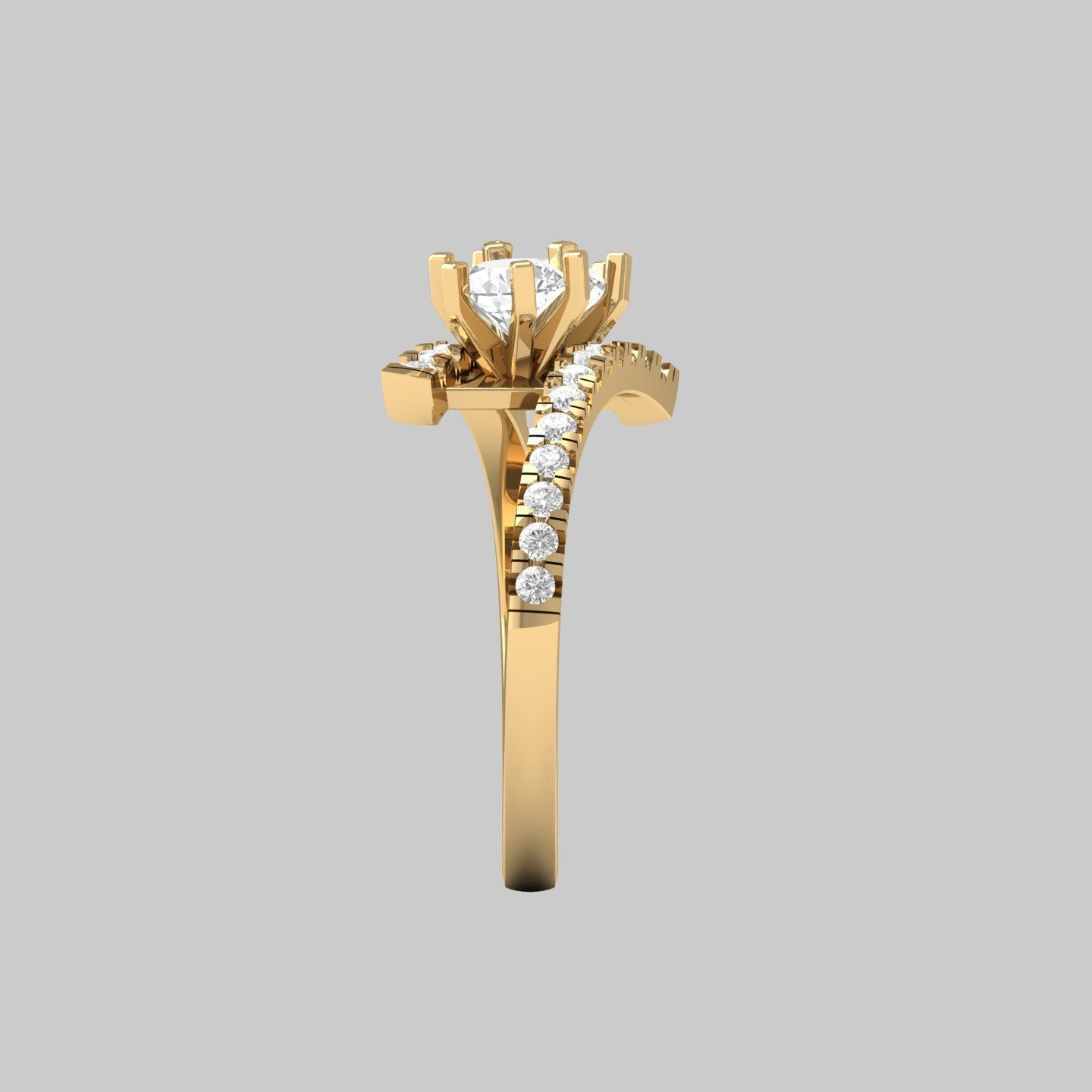 Wedding Ring  3D print model_11