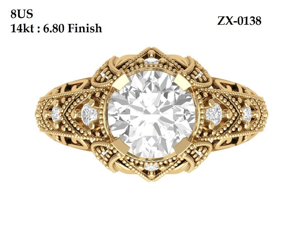 Wedding Ring  3D print model_5