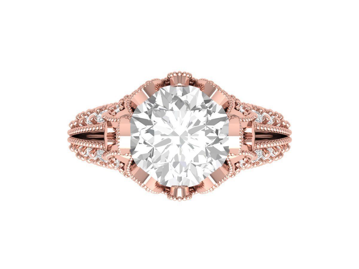 Wedding Ring 3D print model_4