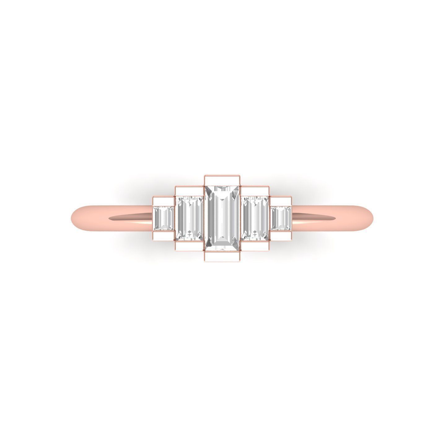 Wedding Ring 3D print model_3