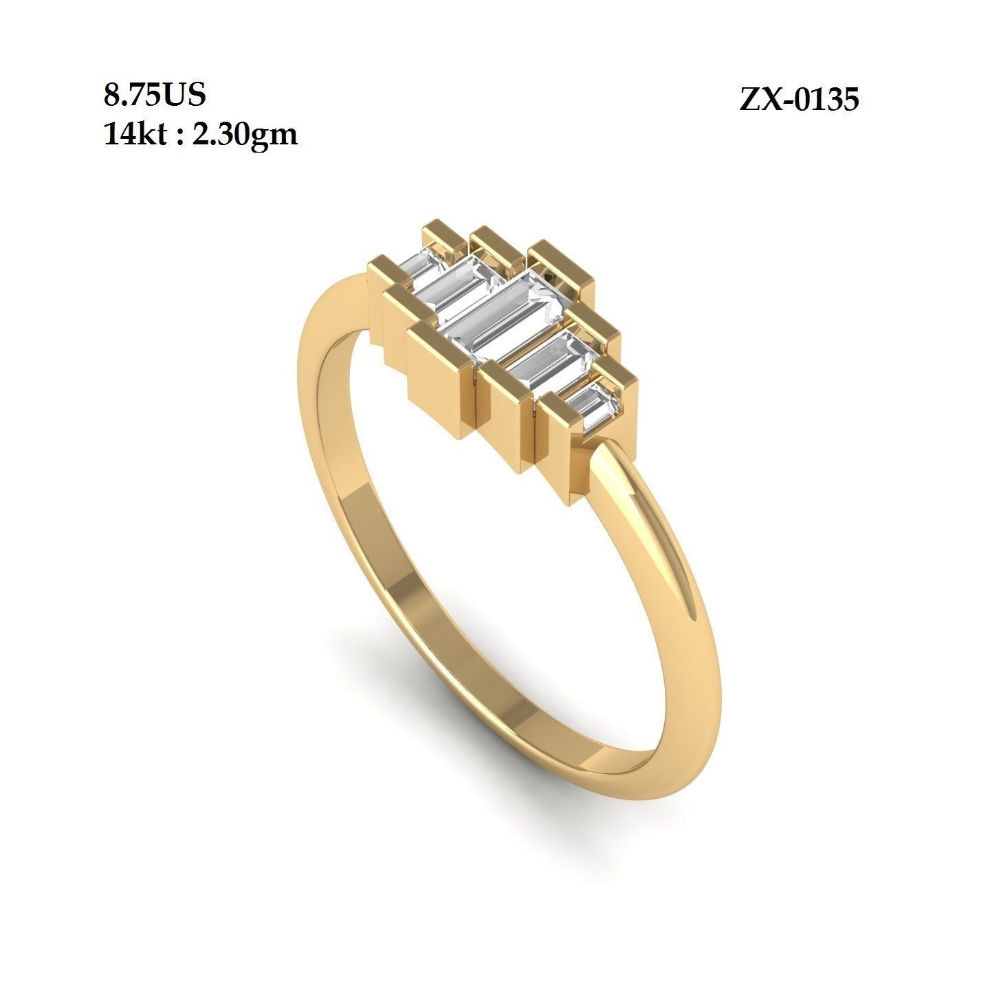 Wedding Ring 3D print model_1