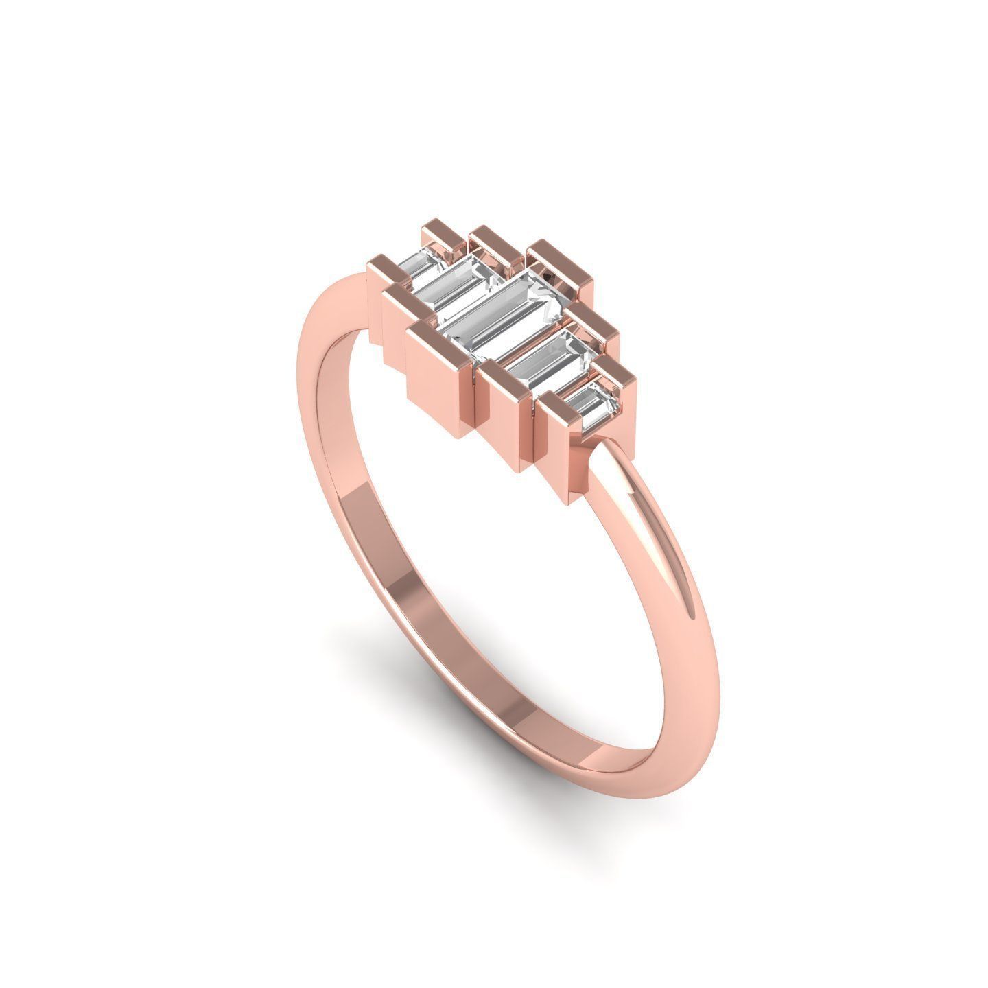 Wedding Ring 3D print model_2