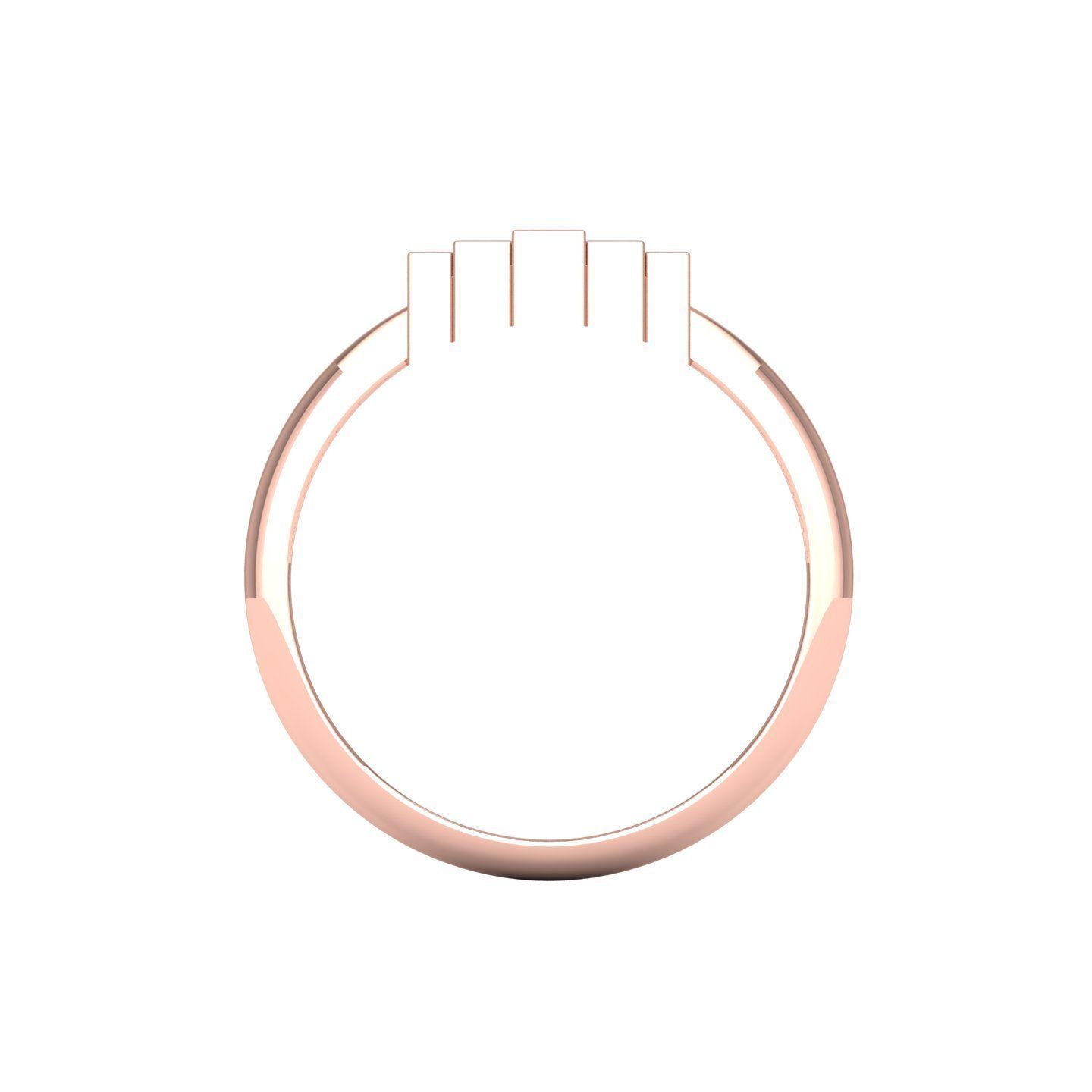 Wedding Ring 3D print model_5