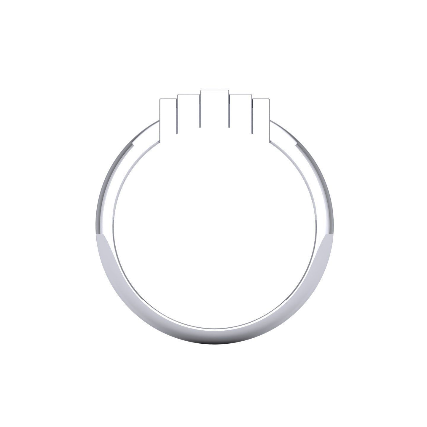 Wedding Ring 3D print model_6