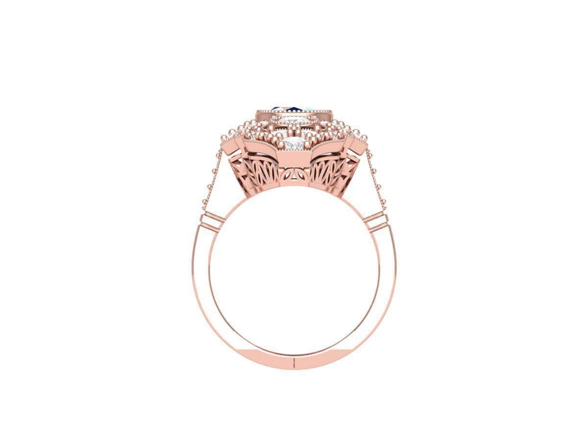 Oval Ring 3D print model_6