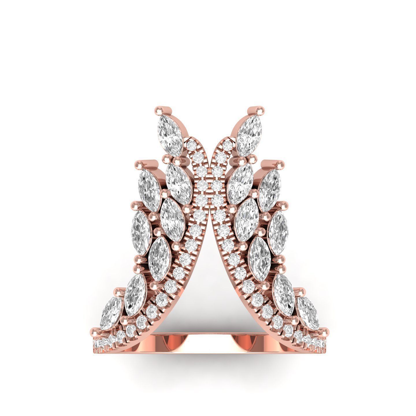 Wedding Ring 3D print model_3