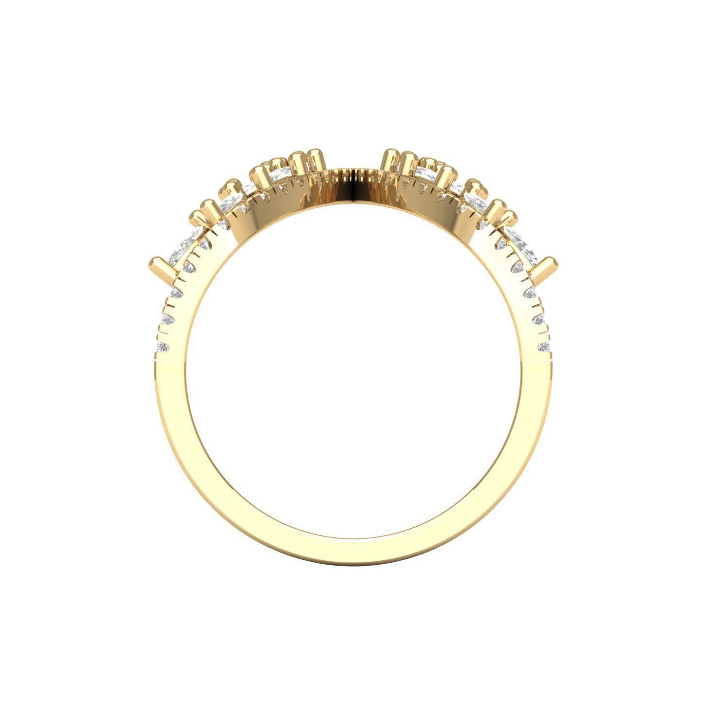 Wedding Ring 3D print model_6