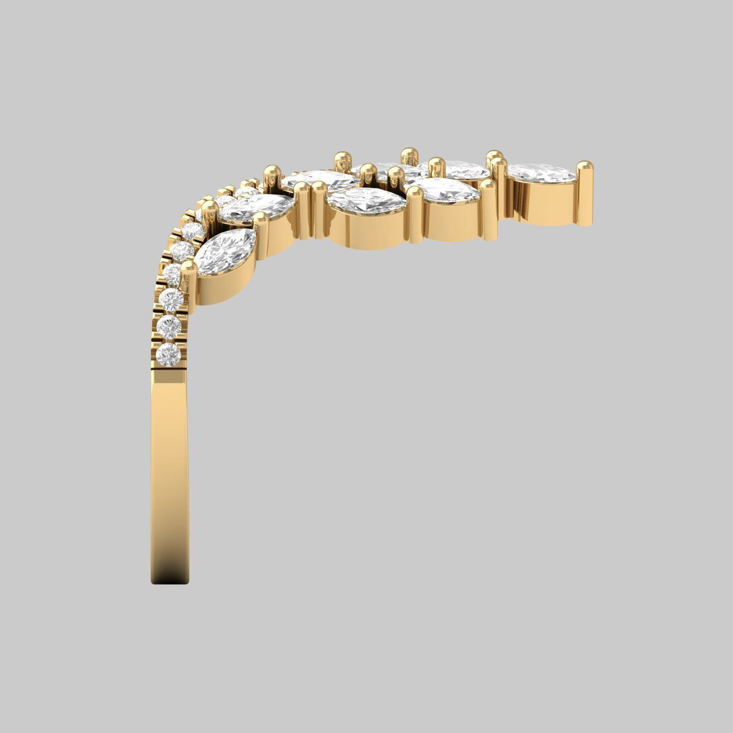 Wedding Ring 3D print model_7