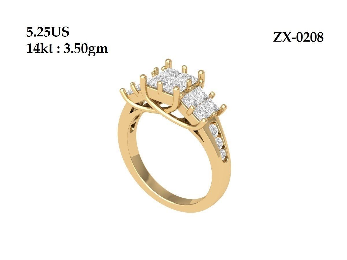 Wedding Ring  3D print model_2