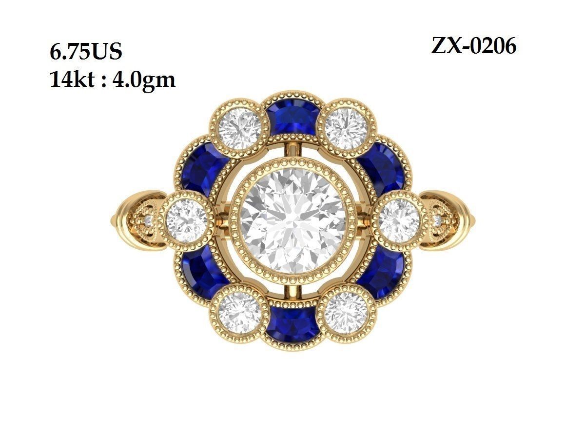 Wedding Ring  3D print model_3