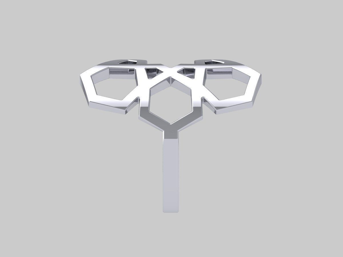 Wedding Ring 3D print model_9