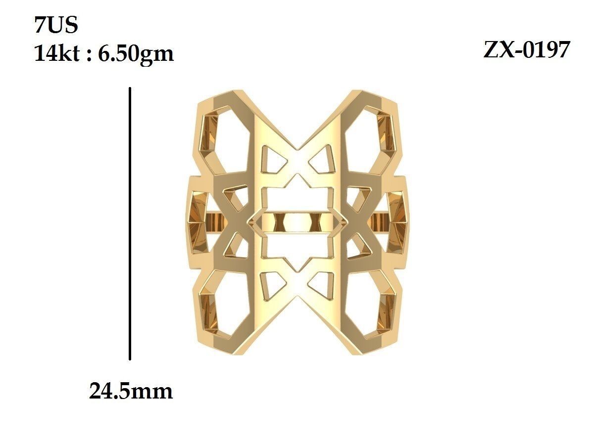 Wedding Ring 3D print model_5