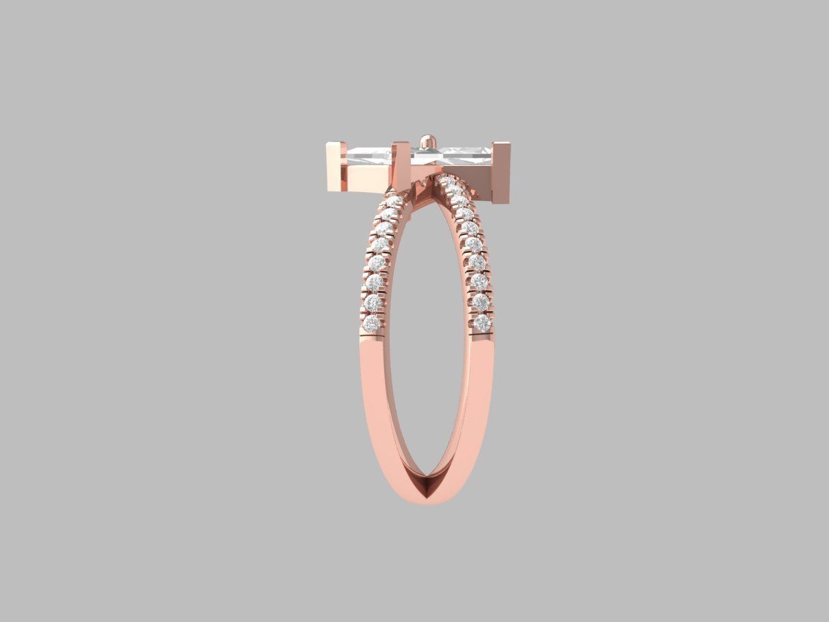 Wedding Ring 3D print model_11