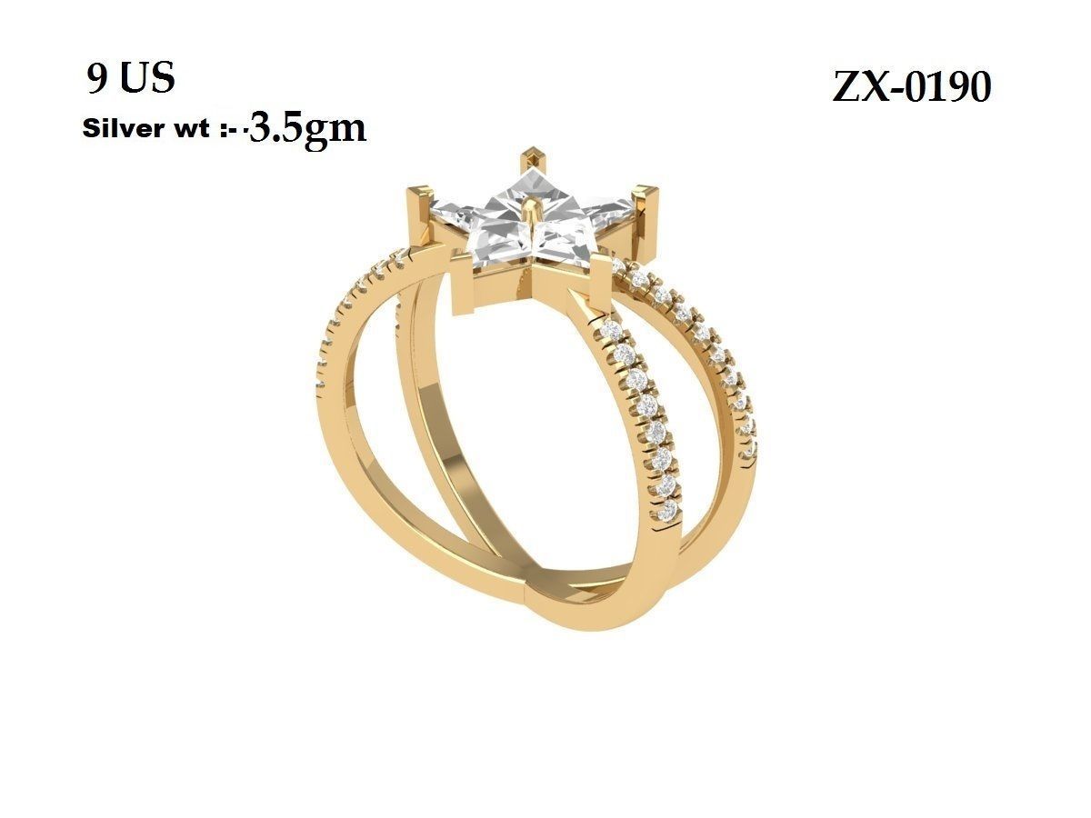 Wedding Ring 3D print model_2