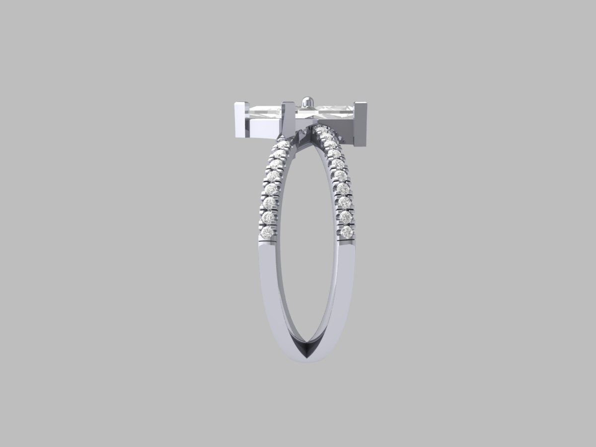 Wedding Ring 3D print model_9