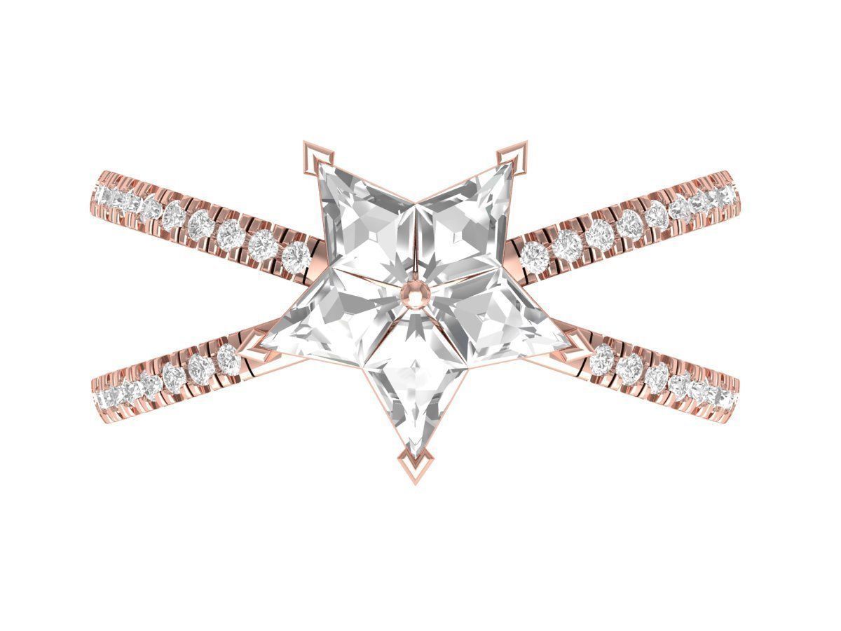 Wedding Ring 3D print model_5