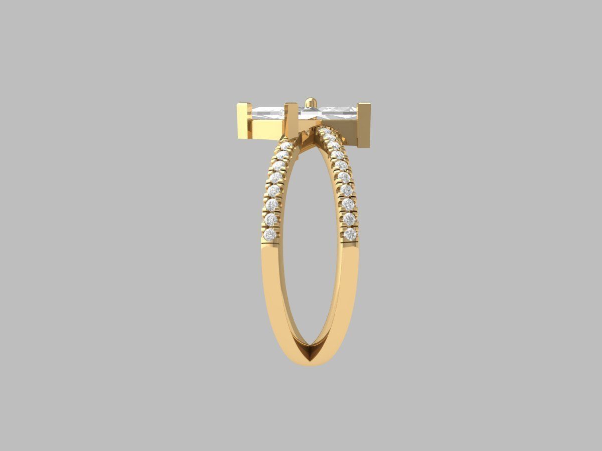 Wedding Ring 3D print model_10