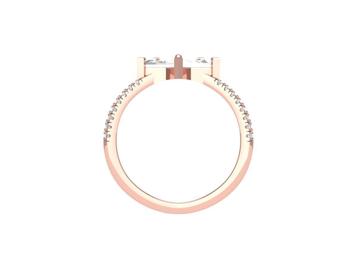 Wedding Ring 3D print model_8